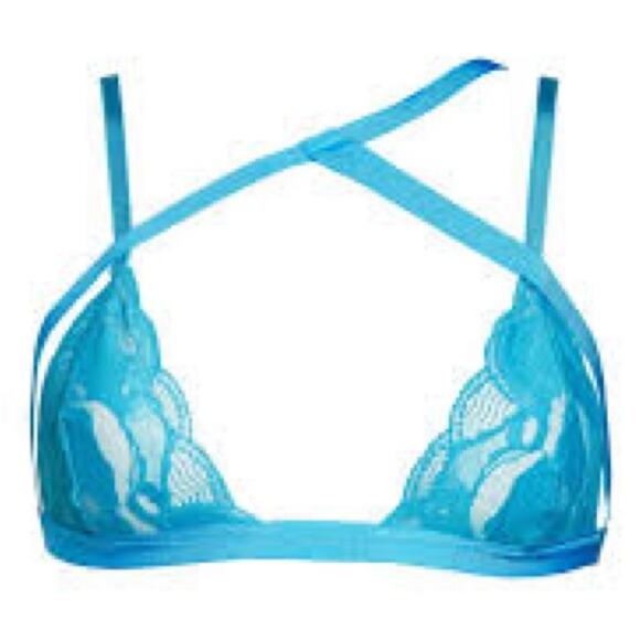 Suzy Black Essence Rose Lace Bralette New Large Retails $145 - Picture 2 of 3